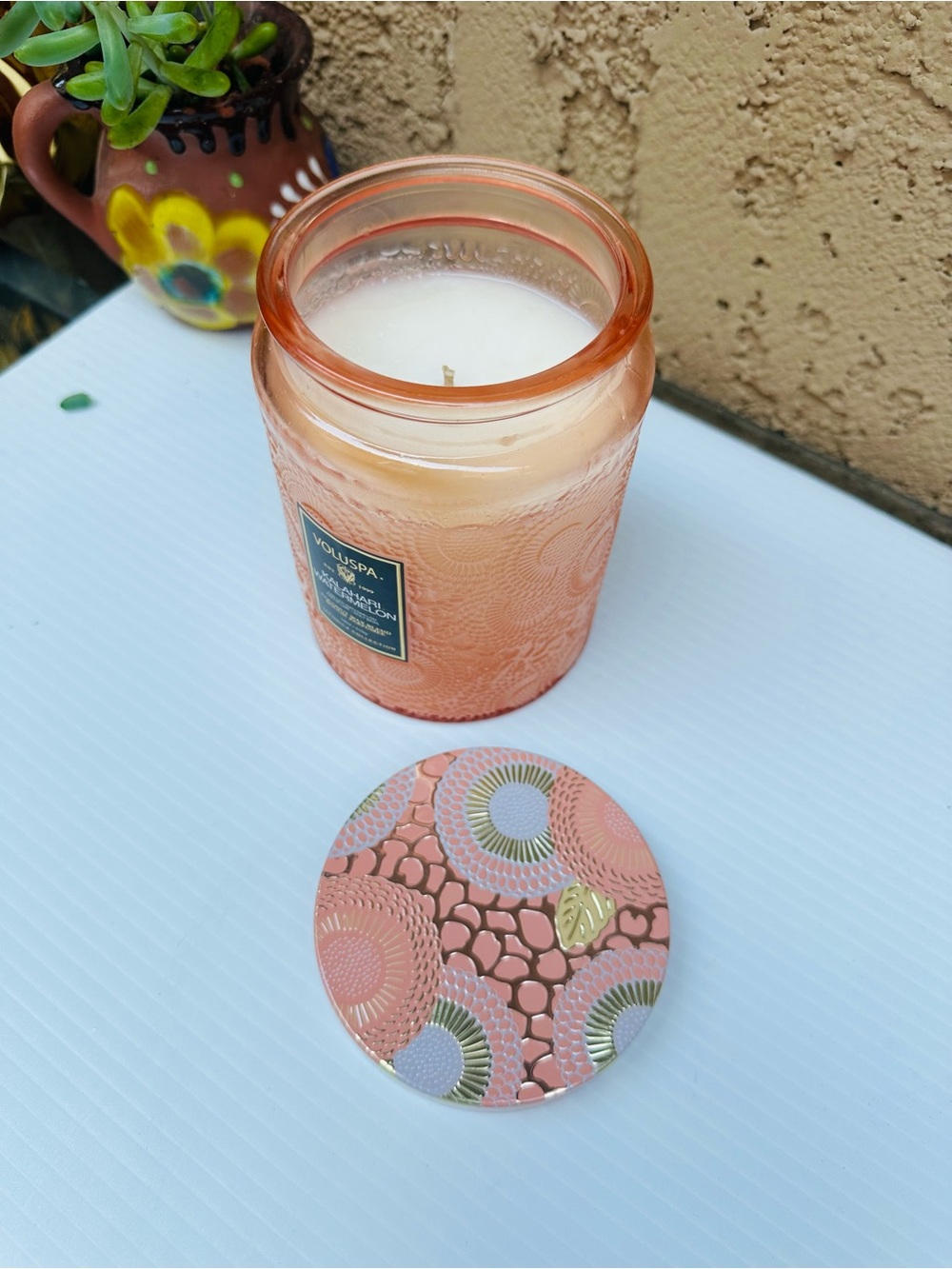 Voluspa Kalahari Watermelon Scented Candle - Peach 18 oz